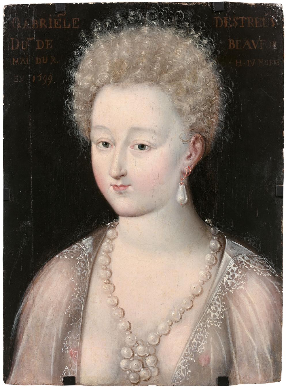 Portrait de Gabrielle d'Estrées - Acquisition Château de Pau