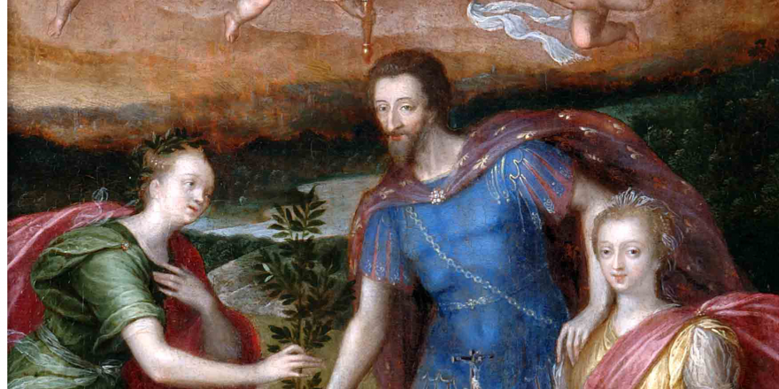 Tableau -  Henri IV s'appuyant sur la religion pour donner la paix à la France - Château de Pau