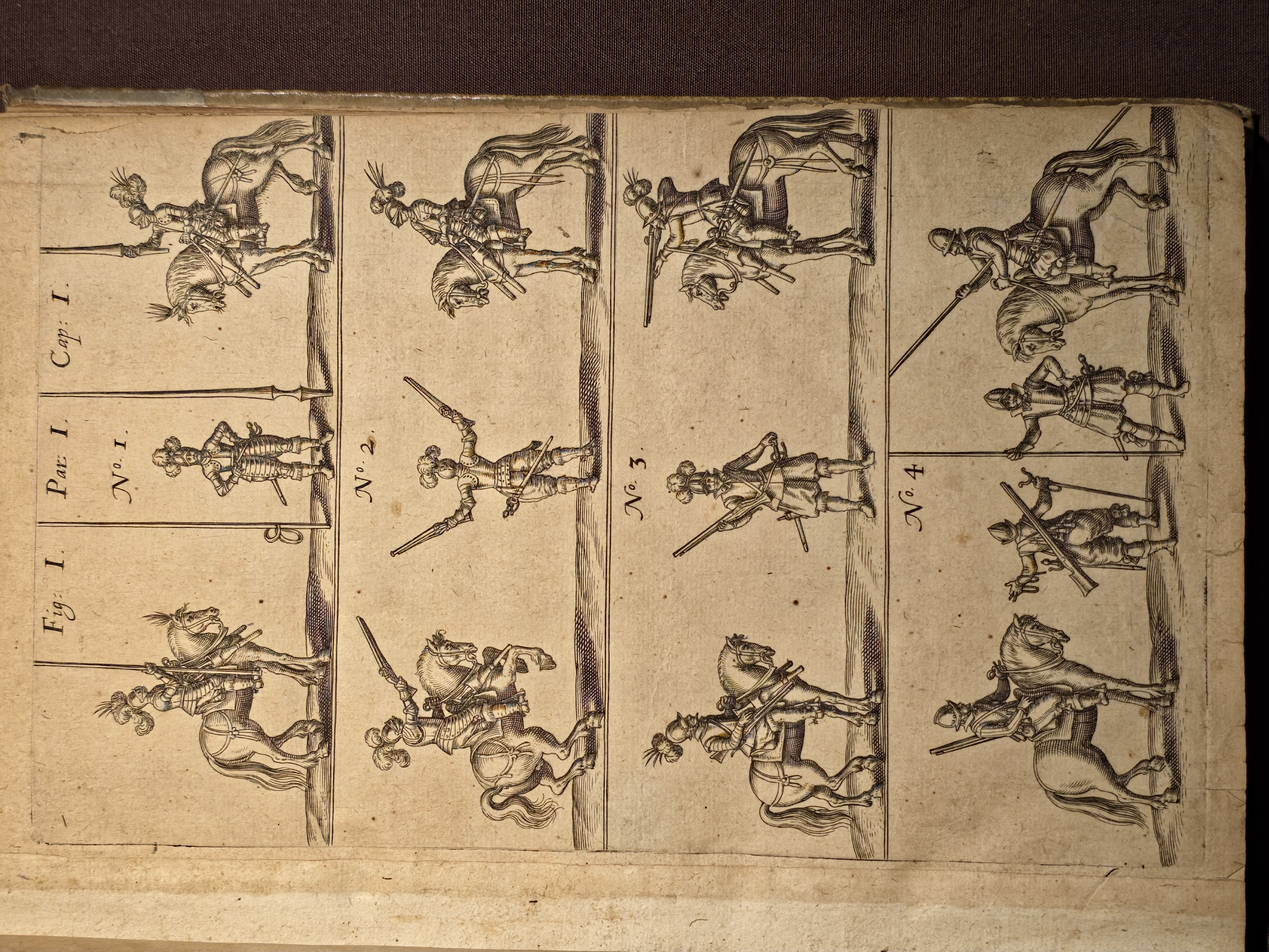 Les 4 sortes de la cavalerie : lance, cuirasse, arquebusier et dragon
