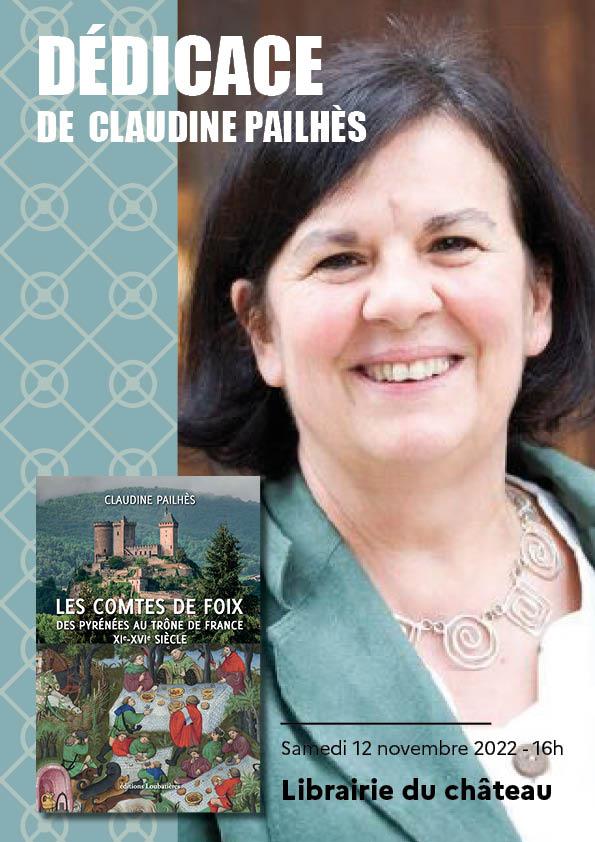 Affiche_dedicace_Claudine_PAILHES_chateau_Pau_2022