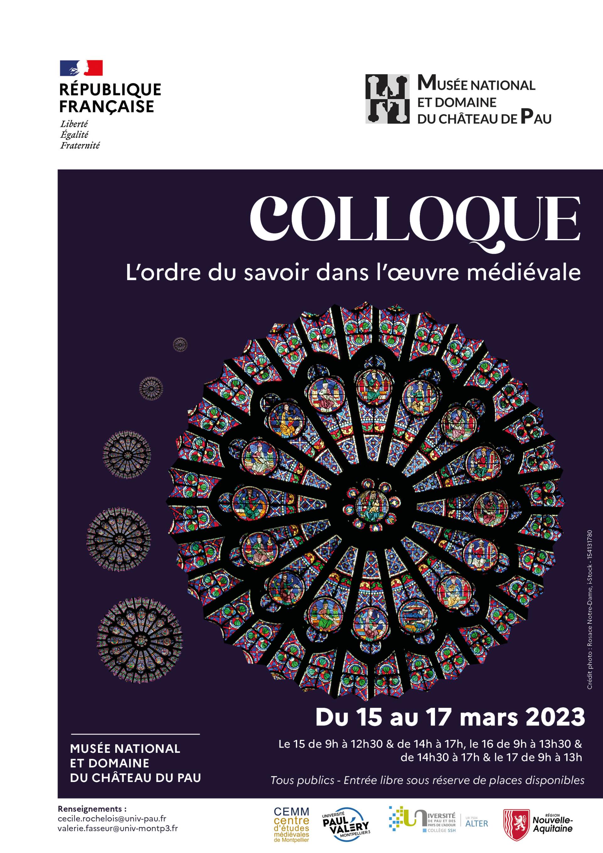 Affiche_colloque_Ordre_du_savoir_chateau_Pau_2023