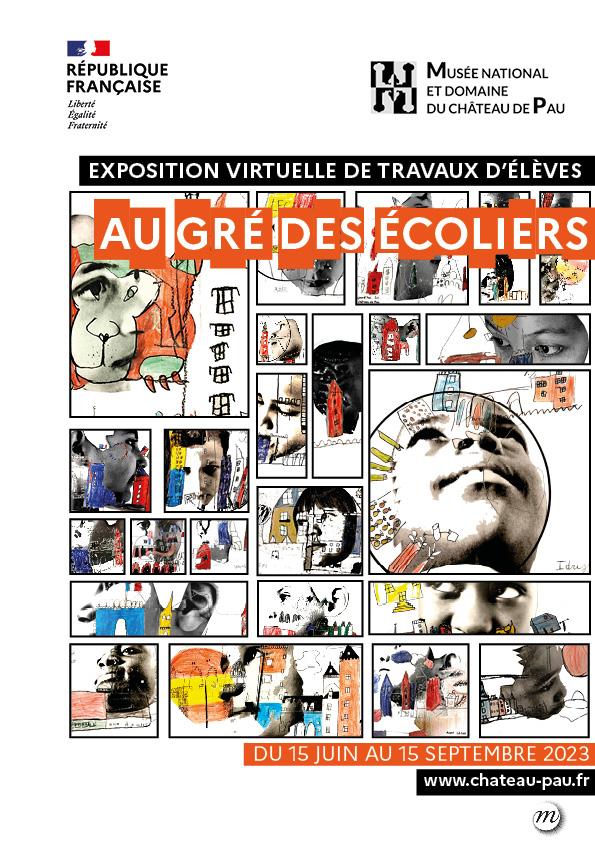 Affiche_exposition_Au_gre_des_ecoliers_2023_chateau_Pau