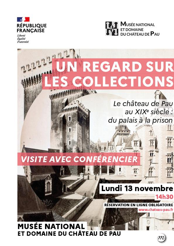 Aff_Regard_sur_Le_chatea_de_pau_au_XIXE_de_palais_a_prison